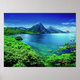 Póster Santa Lucía Los Pitones