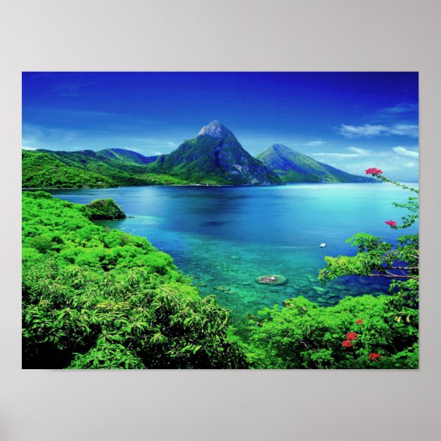 Póster Santa Lucía Los Pitones (Frente)