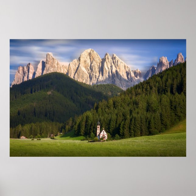 Póster Santa Magdalena | Val di Funes (Frente)