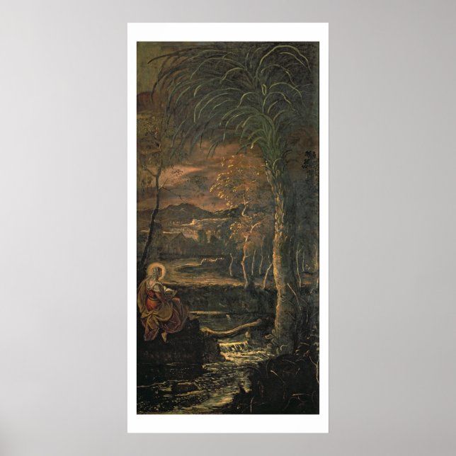 Póster Santa María de Egipto en el desierto (Frente)