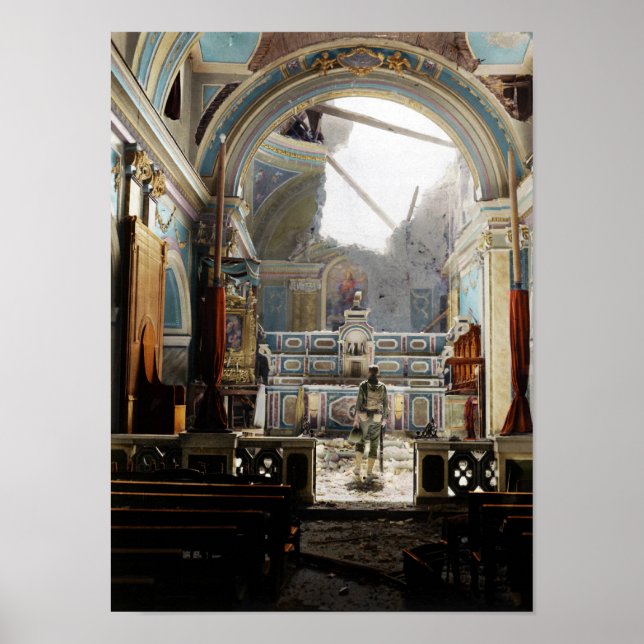 Póster Santa Maria degli Angeli, Acerno, Italia, 1943 (Frente)