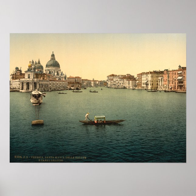 Póster Santa Maria della Salute, Venecia, Italia (Frente)