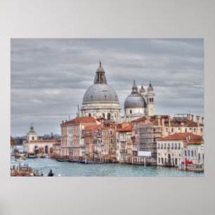 Póster Santa Maria della Salute, Venecia Italia