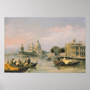 Póster Santa Maria della Salute, Venecia, siglo XIX