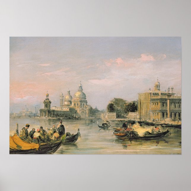 Póster Santa Maria della Salute, Venecia, siglo XIX (Frente)