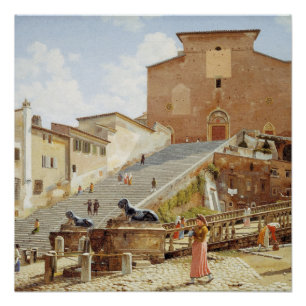 Póster Santa María en Aracoeli, Roma