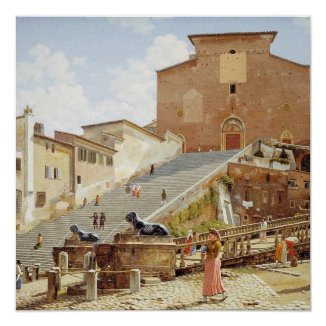 Póster Santa María en Aracoeli, Roma (Anverso)