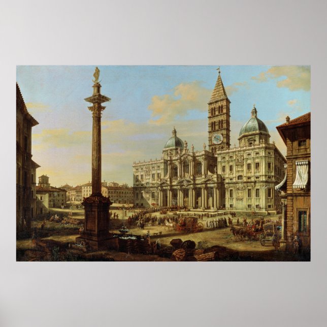 Póster Santa Maria Maggiore, Roma, 1739 (Frente)