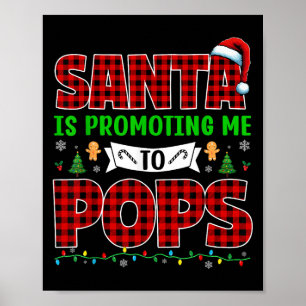 Póster Santa Me Está Ascendiendo A Pops Xmas Embarazo Exp