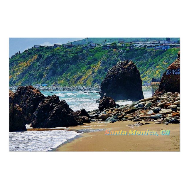 Póster Santa Mónica, CA (Anverso)
