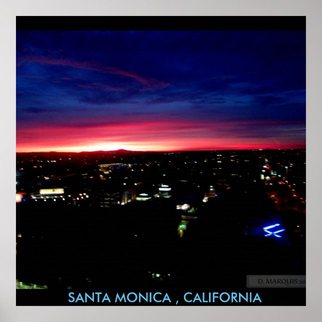 PÓSTER SANTA MONICA SUNRISE #1 POSTER (Frente)