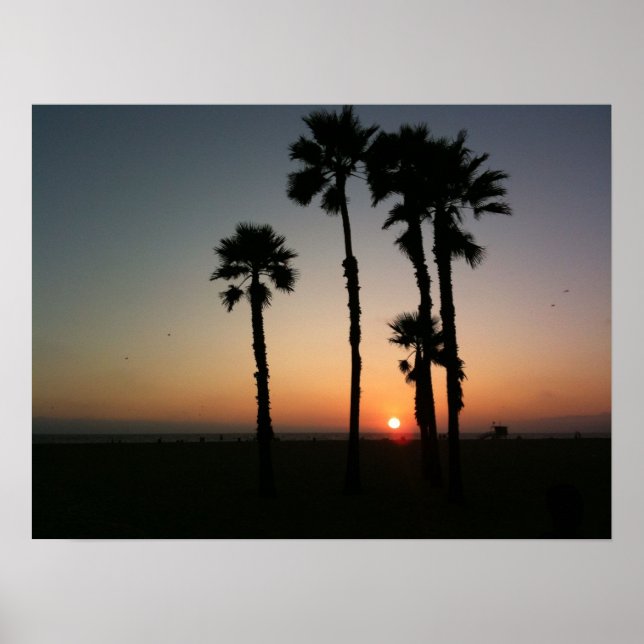 Póster Santa Monica Sunset (Frente)