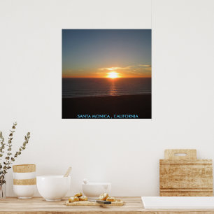PÓSTER SANTA MONICA SUNSET #1 POSTER