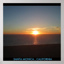 PÓSTER SANTA MONICA SUNSET #1 POSTER