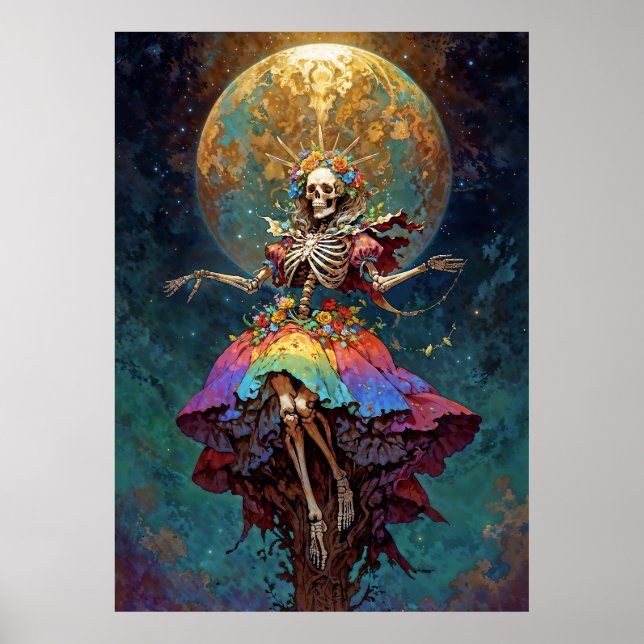Póster Santa Muerte de los Siete Poderes (Frente)