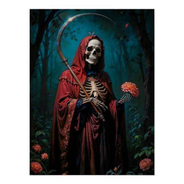 Póster Santa Muerte de Roba Roja (Anverso)