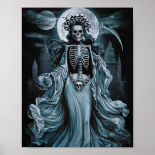 Póster Santa Muerte En La Ciudad Muerta