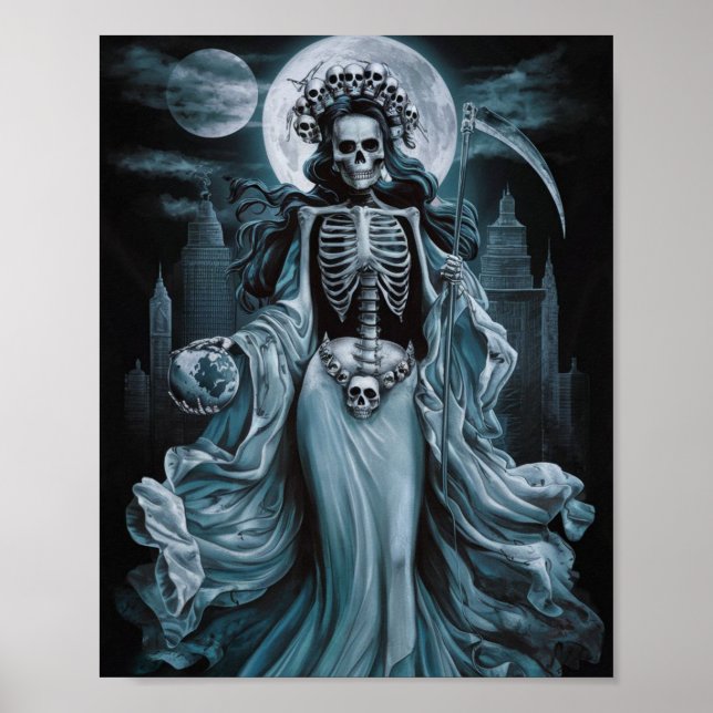 Póster Santa Muerte En La Ciudad Muerta (Frente)