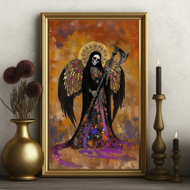 Póster Santa Muerte Mystical Surreal Abstract Portrait (Subido por el creador)