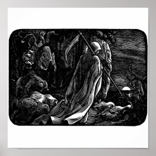 Póster "Santa Muerte" (Parca Grim Reaper mexicana)