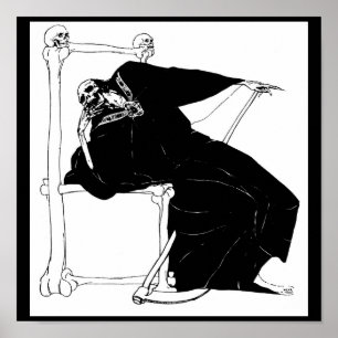 Póster "Santa Muerte" (Parca Grim Reaper mexicana)