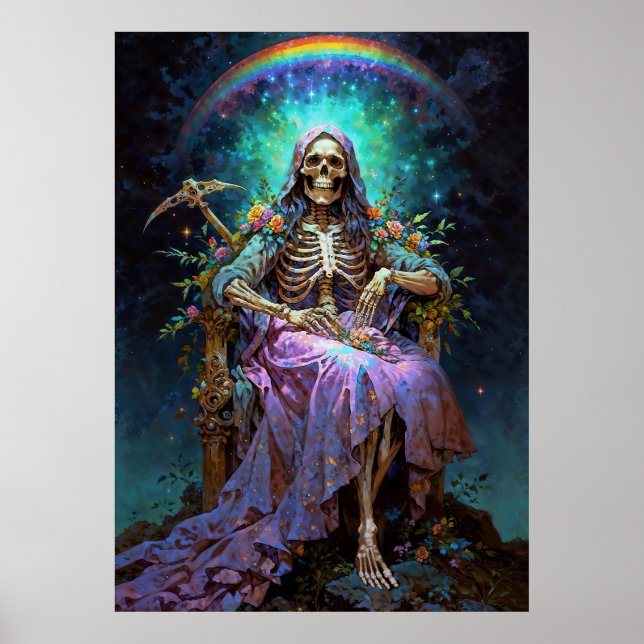 Póster Santa Muerte Siete Potencias (Frente)
