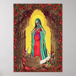 Póster Santa Muerte Tarot - muerte santa