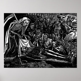 Póster Santa Muerte y el Soldado c. México 1951.