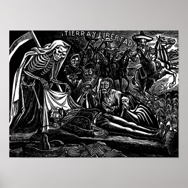 Póster Santa Muerte y el Soldado c. México 1951. (Frente)