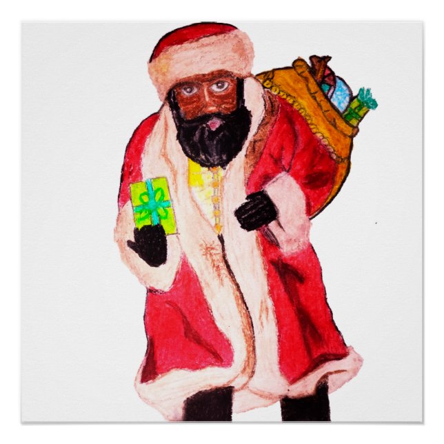 PÓSTER SANTA NEGRO  (Anverso)