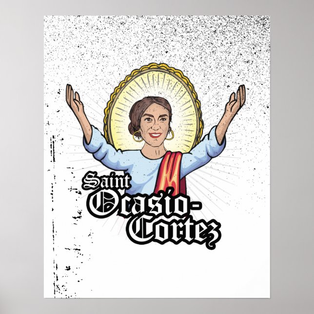 Póster Santa Ocasio-Cortez (Frente)
