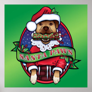 Póster Santa Paws