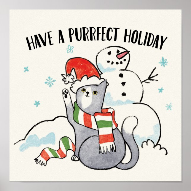 Póster Santa Paws | Tener unas vacaciones perfectas (Frente)