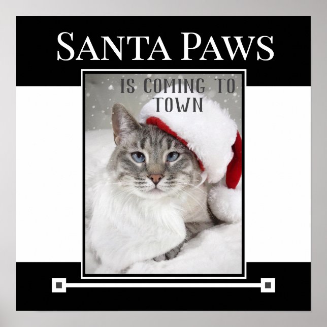 Póster Santa Paws Viene A Los Navidades De La Ciudad (Frente)
