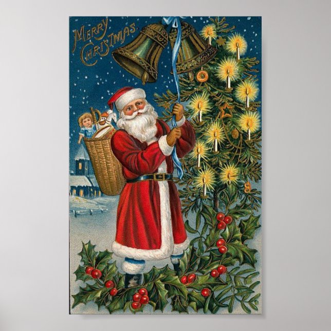 Póster Santa Ringing Bell (Frente)