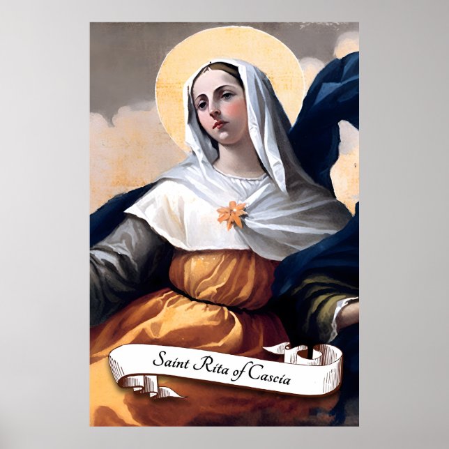 Póster Santa Rita de Cascia (Frente)