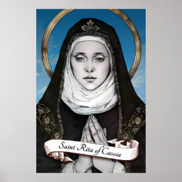 Póster Santa Rita de Cascia