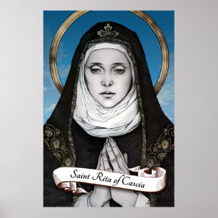 Póster Santa Rita de Cascia