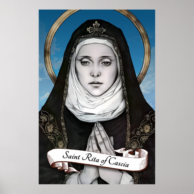 Póster Santa Rita de Cascia (Frente)