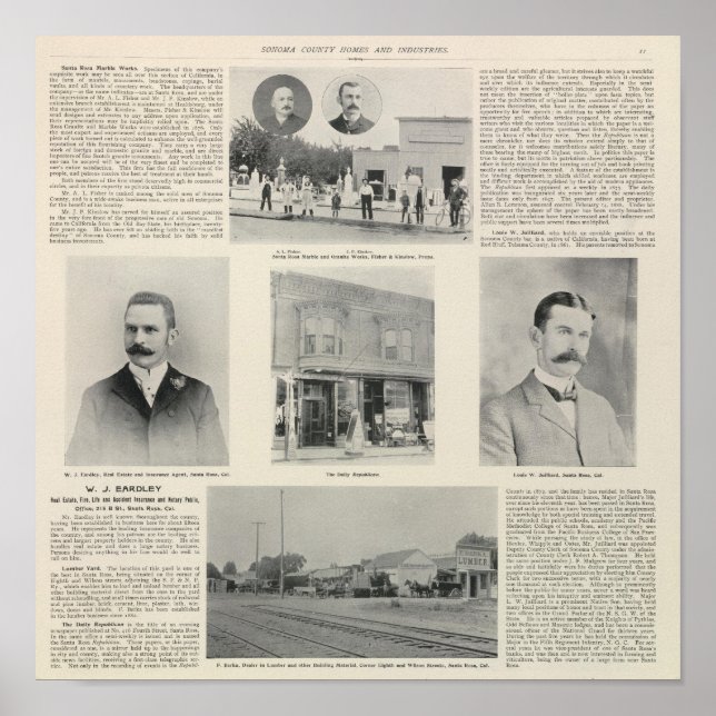 Póster Santa Rosa, California 2 (Frente)