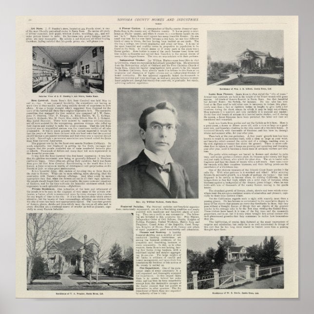 Póster Santa Rosa, California 3 (Frente)