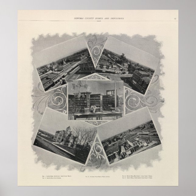 Póster Santa Rosa, California 6 (Frente)