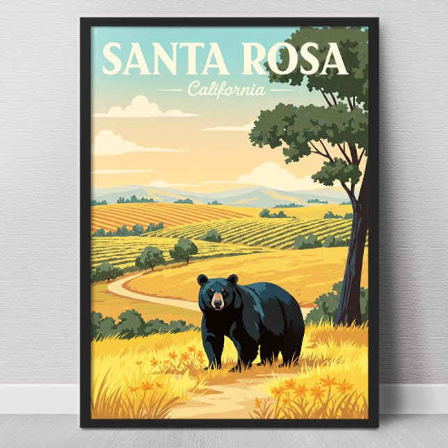 Póster Santa Rosa California antigua (Subido por el creador)