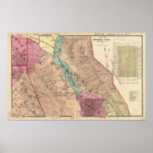 Póster Santa Rosa, Vallejo, y los municipios de Sonoma