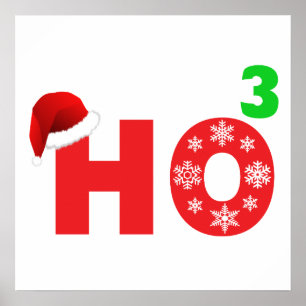 Póster Santa se ríe de los navidades