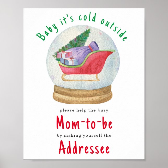 Póster Santa sleigh - Mamá para ser directora (Frente)