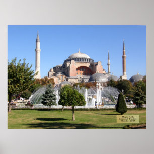 Póster Santa Sofía - Estambul, Turquía