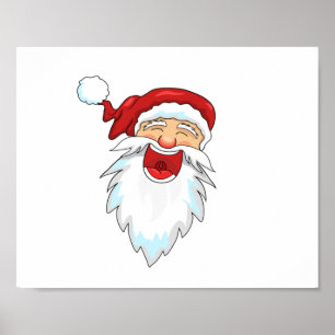 Póster Santa sonriente