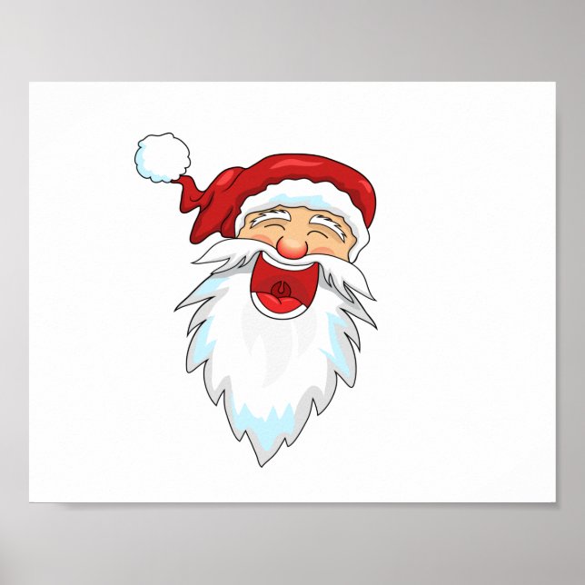 Póster Santa sonriente (Frente)