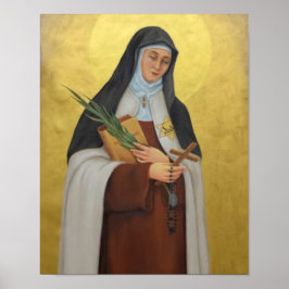 Póster Santa Teresa Benedicta de la Cruz Carmelita